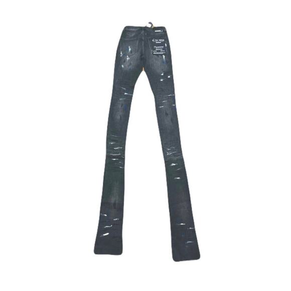 Si Tu Veux Marc Jeans Black Wash Superstack Mens Size 30 - Picture 2 of 5